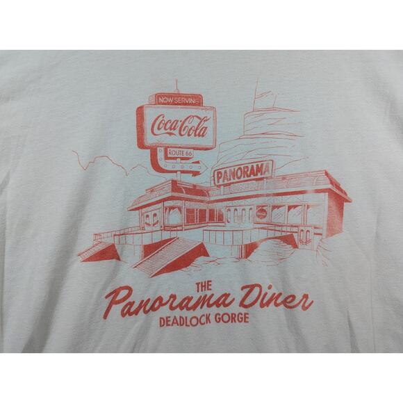 2019 BlizzCon Overwatch Coca Cola Panorama Diner LARGE Shirt Exclusive Blizzard - Picture 3 of 8